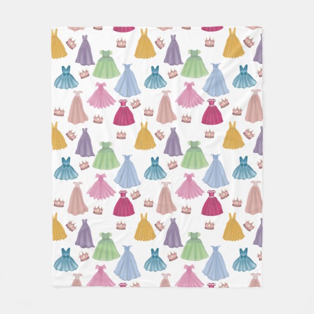 Couverture Polaire Princess Dresses Fairytale Little Girl Motif (Devant)