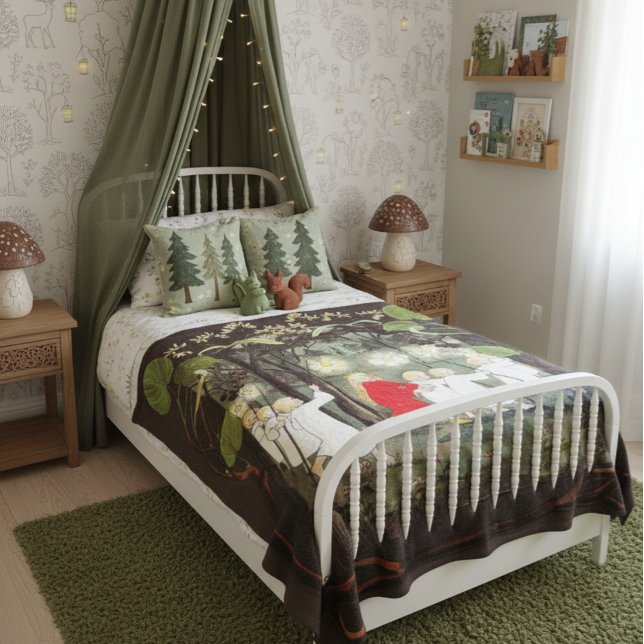 Couverture Polaire Princesse dans la forêt Sibylle Von Olfers (Créateur téléchargé)