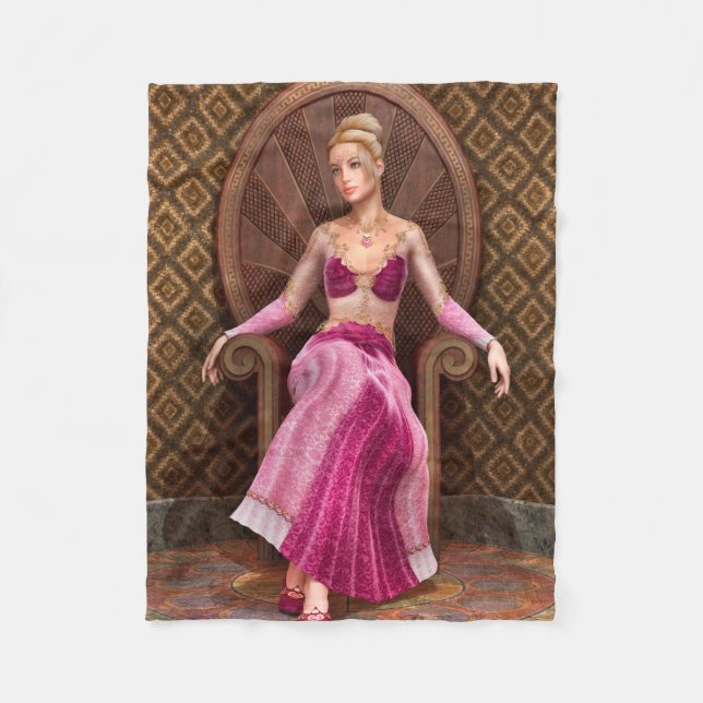 Couverture Polaire Princesse de conte de fées (Devant)