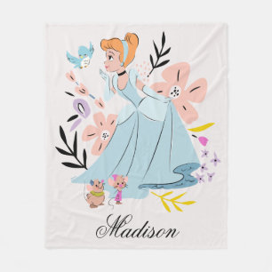 Couverture Polaire Princesse Disney personnalisée Cendrillon