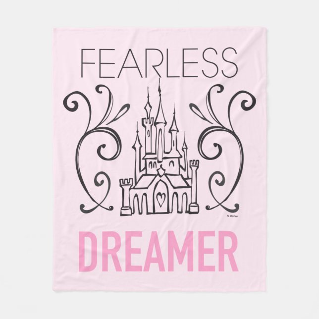 Couverture Polaire Princesse Disney | Rêveur sans peur (Devant)