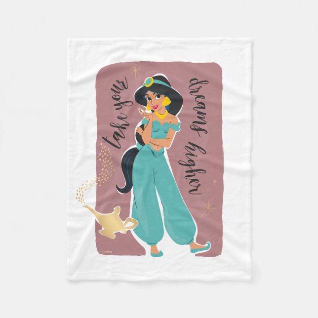 Couverture Polaire Princesse Jasmine - Prenez vos rêves plus haut (Devant)