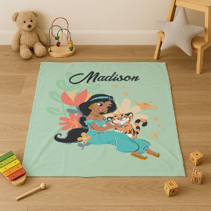 Couverture Polaire Princesse Jasmine & Rajah - Moments magiques