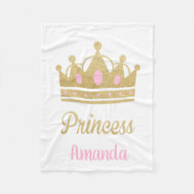 Princesse personnalisée Fleece Blanket