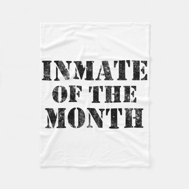 Couverture Polaire Prison d'Orange Prisonnier Détenu Drôle Halloween (Devant)