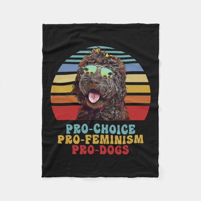 Couverture Polaire Pro Choice Pro Feminism Pro Chiens (Devant)