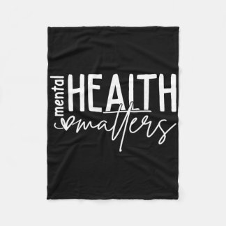 Couverture Polaire Problèmes de santé mentale Cœur Amour Sensibilisat