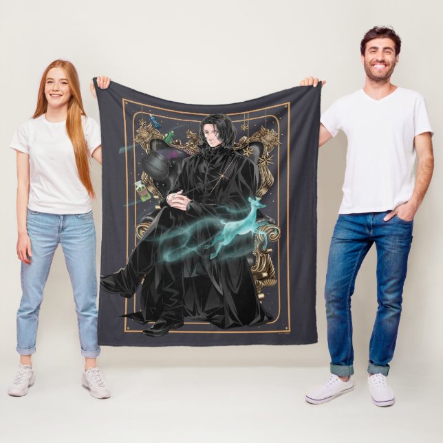 Couverture Polaire Professeur Anime Severus Snape assis (En situation)