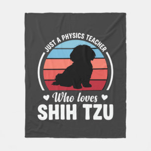 Couverture Polaire Professeur de physique amateur de chien Shih Tzu