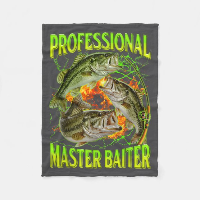 Couverture Polaire Professional Master Baiter Funny Fishing Meme Boot (Devant)
