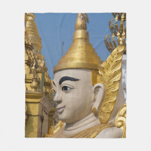 Couverture Polaire Profil de statue de Bouddha