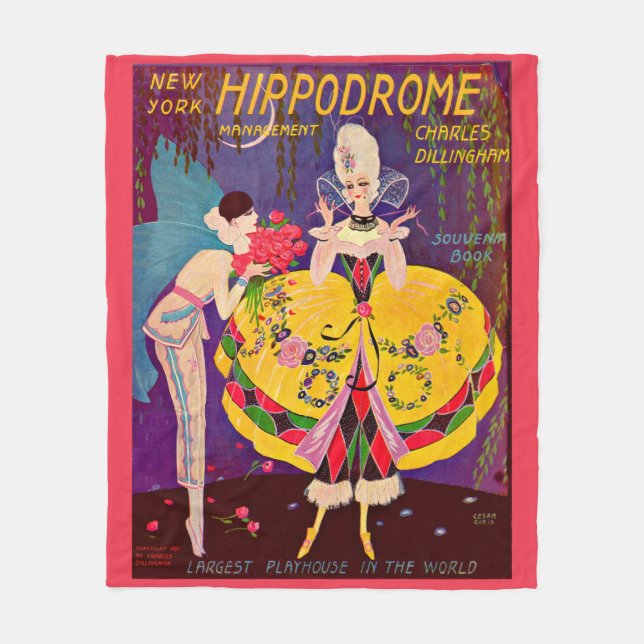 Couverture Polaire Programme Hippodrome de New York des années 1920 (Devant)