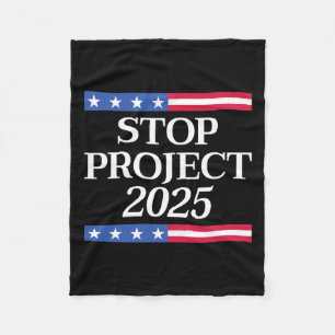 Couverture Polaire Projet 2025 Anti Trump Drapeau américain Femmes po