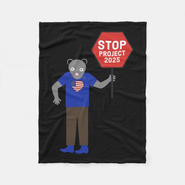 Couverture Polaire Projet "vermin" Stop Activist Project 2025. (Devant)