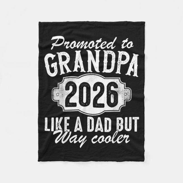 Couverture Polaire Promoted To Grandpa Est 2026 Soon To Be New Granda (Devant)