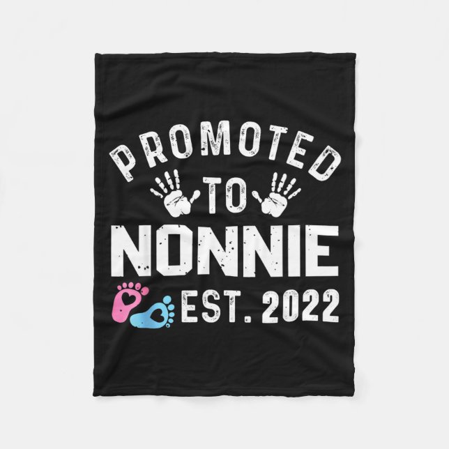 Couverture Polaire Promoted To Nonnie Est 2022 Funny New Nonnie  (Devant)