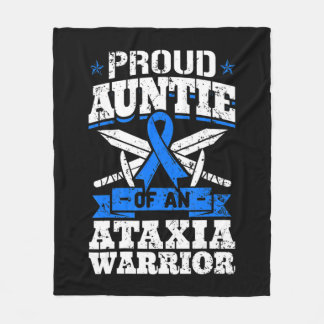 Couverture Polaire Proud Auntie Of An Ataxia Warrior Awareness Ribbon