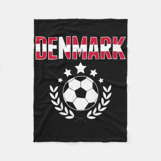 Couverture Polaire Proud Denmark Soccer Fans Jersey - Support Danish 