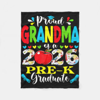 Couverture Polaire Proud grandma of 2026 pre-k graduate mothers day