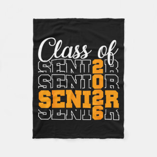 Couverture Polaire Proud senior 2026 graduation high school class of