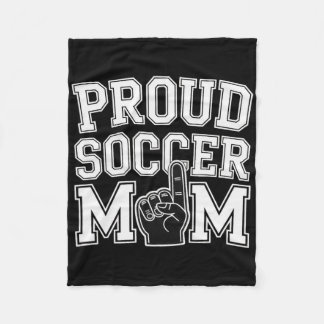Couverture Polaire Proud Soccer Mom Cheerful Fan Support For Moms _2 