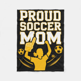 Couverture Polaire Proud Soccer Mom Cheerful Fan Support For Moms _3 