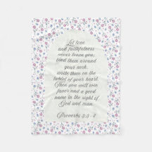 Proverbes 3:3–4 Écriture florale