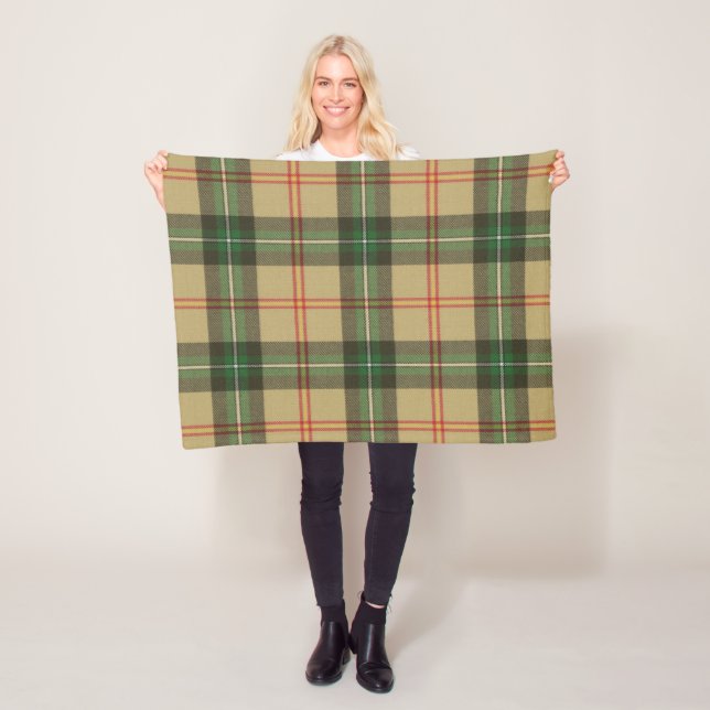 Couverture Polaire Province de la Saskatchewan Tartan original (En situation)