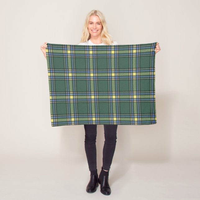 Couverture Polaire Province de l'Alberta Original Tartan écossais (En situation)