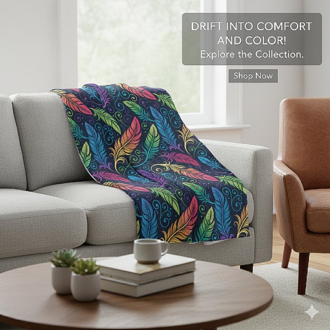 Couverture Polaire Psychedelic Vortex Leaves Fleece Blanket (Psychedelic Vortex Leaves Fleece Blanket)