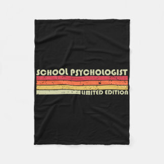 Couverture Polaire Psychologue scolaire Funny Titre de l'emploi Anniv