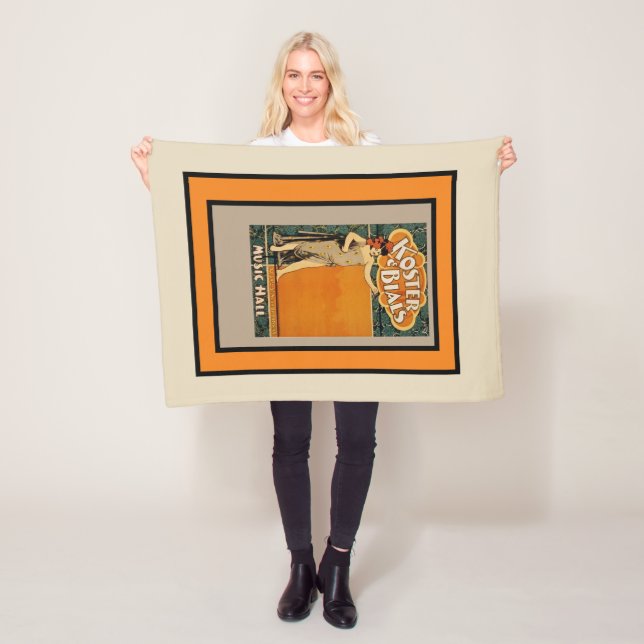 Couverture Polaire Publicité vintage du Broadway Music Hall (En situation)