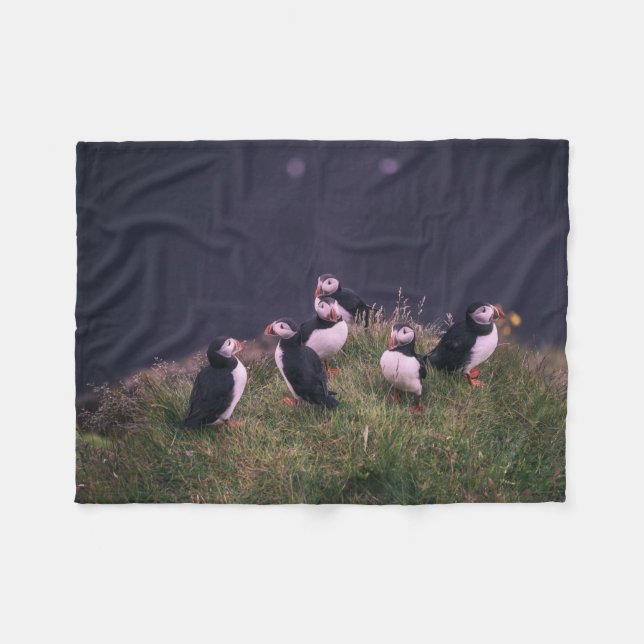 Couverture Polaire Puffins de l'Atlantique (Devant (Horizontal))