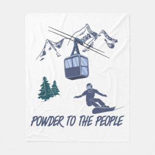 Couverture Polaire Puissance du snowboard pour le peuple Station de s