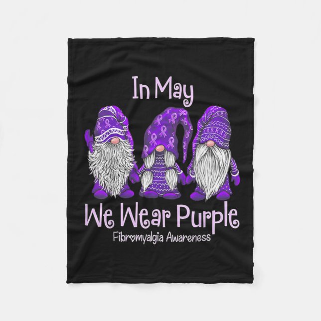 Couverture Polaire Puissions-Nous Porter Du Violet Pour Sensibiliser  (Devant)