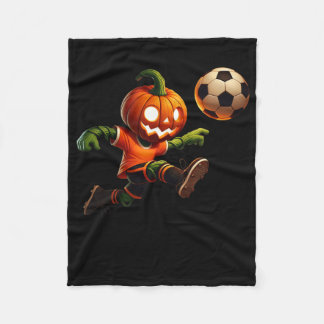 Couverture Polaire Pumpkin Face Soccer Halloween Costume Men Boys Kid