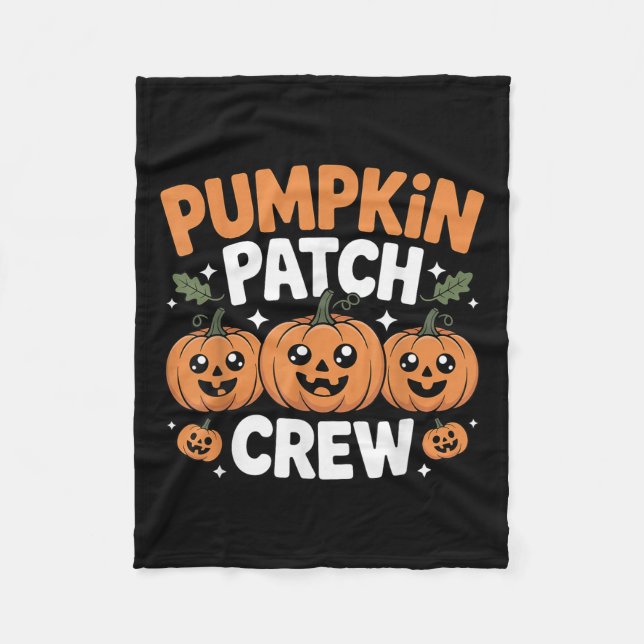 Couverture Polaire Pumpkin Patch Crew Matching Family Fall Autumn  (Devant)