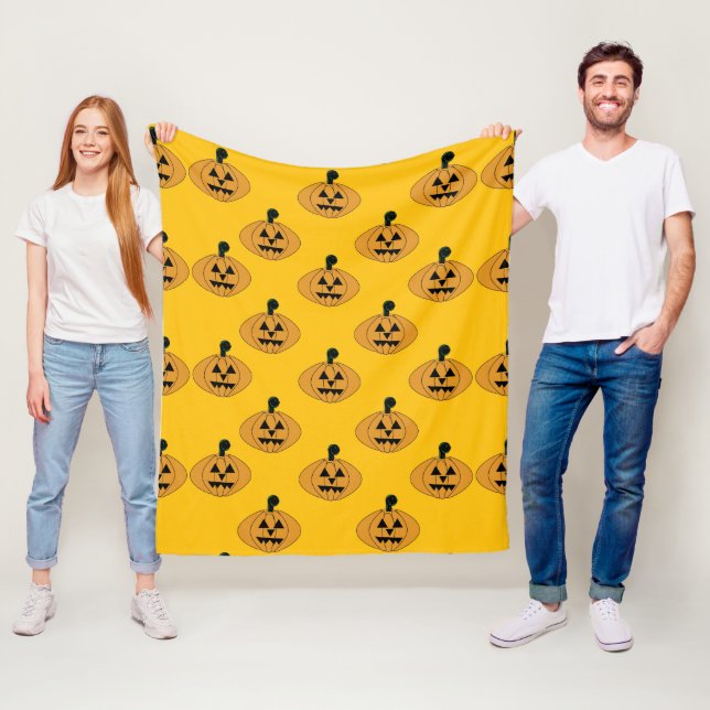 Couverture Polaire Pumpkins (En situation)