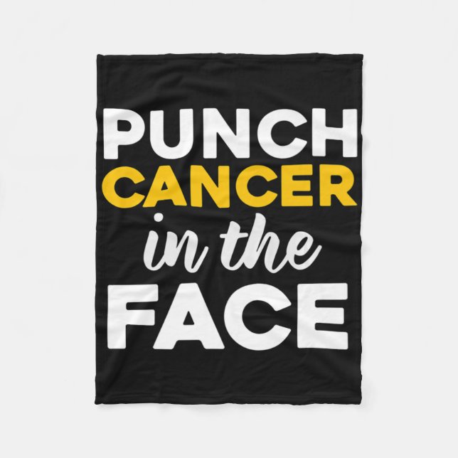 Couverture Polaire Punch (enfance) Cancer dans le visage sensibilisat (Devant)