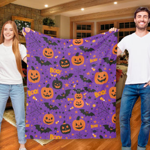 Couverture Polaire Purple Délice Cute Et Cosy Halloween Thème