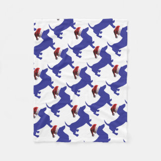 Couverture Polaire Purple-Doxie---Et-Chapeau-De-Père-Noël