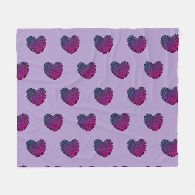 Couverture Polaire Purple Heart Fleece Blanket (Devant (Horizontal))