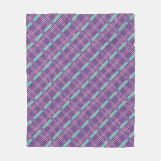 Couverture Polaire Purple Plaid