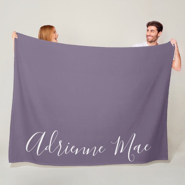 Couverture Polaire Purple Simplement Personnalisé (En situation)