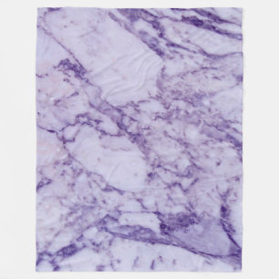 Couverture Polaire Purple Tint Marble Stone Pattern