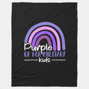 Couverture Polaire Purple up pour enfants militaires Arc en ciel Enfa