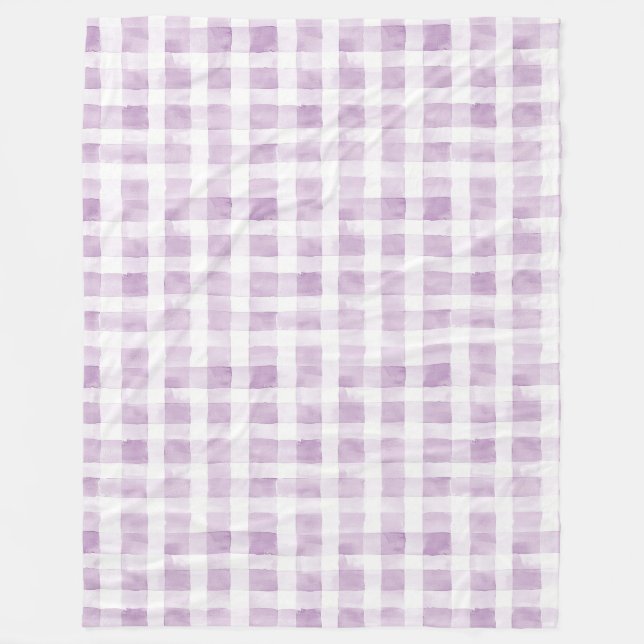 Couverture Polaire Purple White Stripes  (Devant)