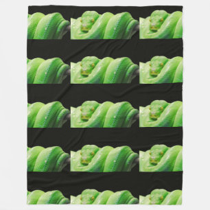 Couverture Polaire python vert
