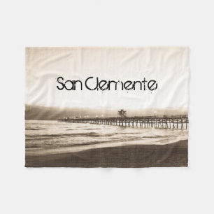 Couverture Polaire Quai de San Clemente photo vintage Californie