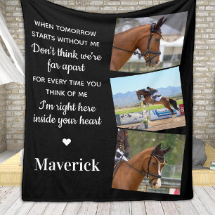 Couverture Polaire Quand Demain Commence Sans Moi Pet Memorial Horse